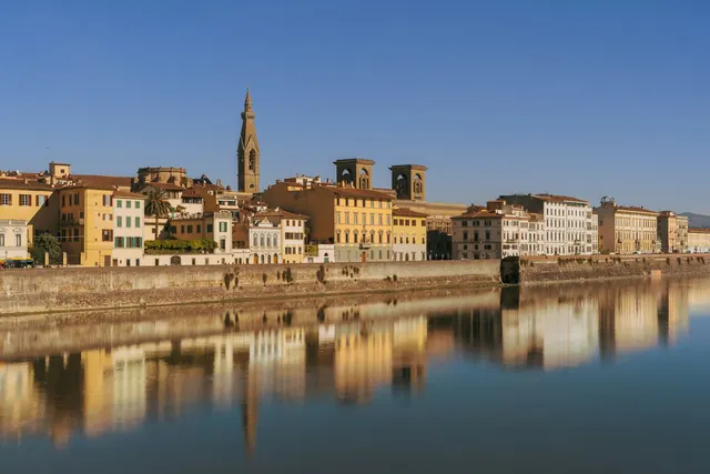 Florence skyline beside the Arno River